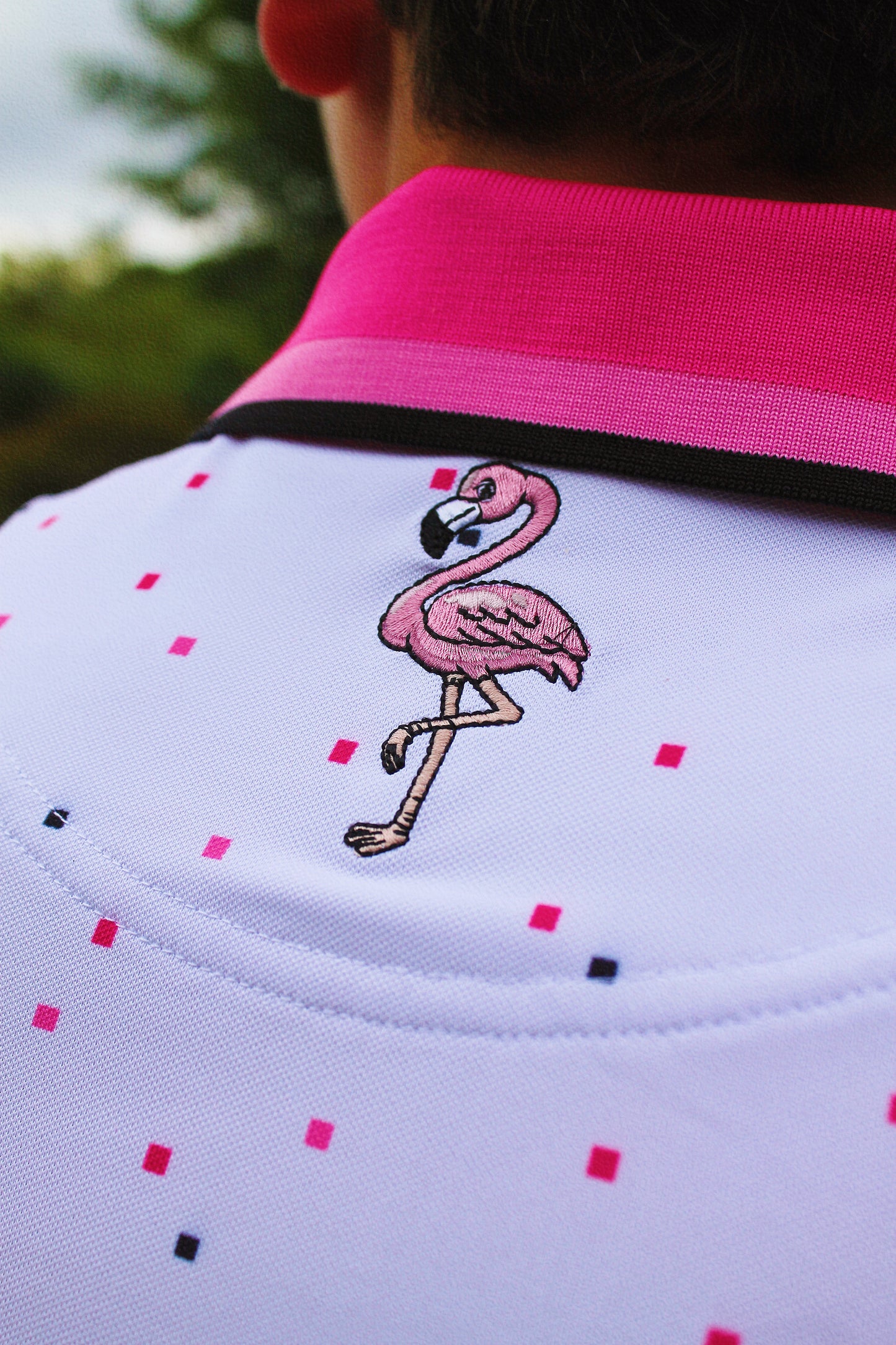 TCD X Flamingo Pique Stretch Polo