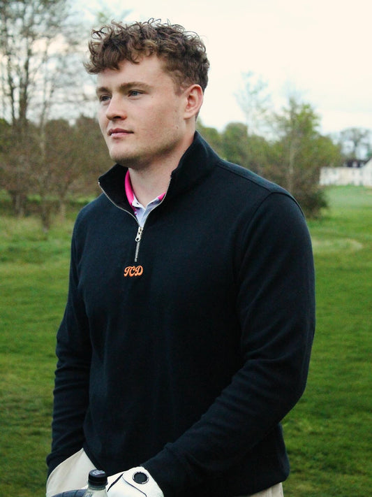 TCD Embroidered Quarter Zip